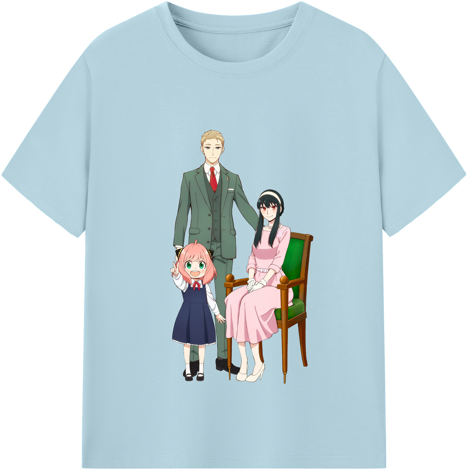 （画像用） SPY×FAMILY间谍家家酒 綿100％半袖Tシャツ（フロントプリント）